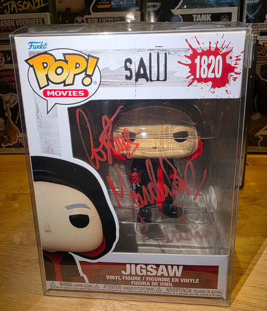 Funko Pop! SAW #1820 – Signed by Costas Mandylor, JSA Certified